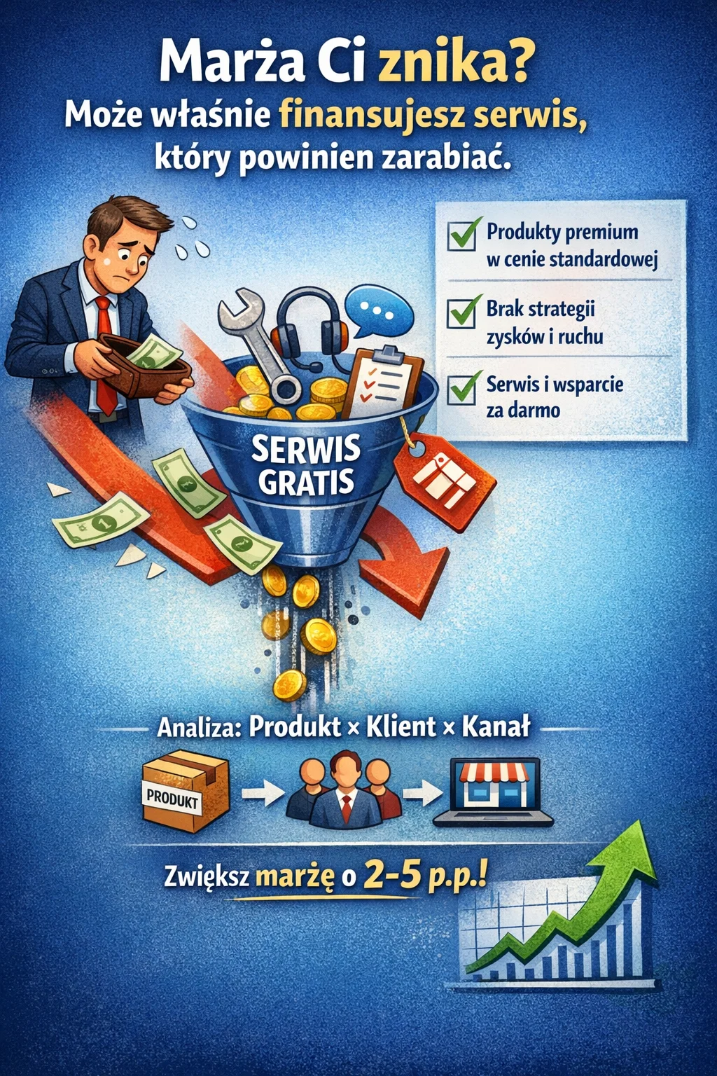 Gdzie znika marża w portfelu produktów